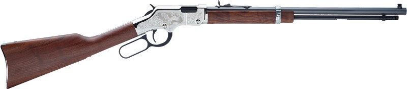 HENRY H4 SILVER EAGLE 2ND ED. - 22S/L/LR 20" OCTAGON ENGRAVED