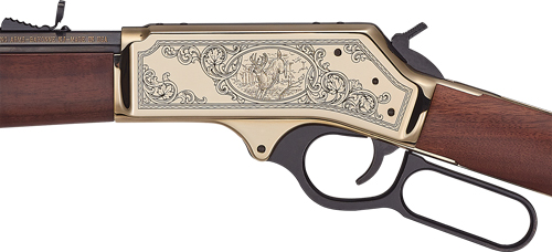 HENRY H9 BRASS SIDE GATE 30-30 - 20" BRASS WALNUT WILDLIFE ED. - Image 3