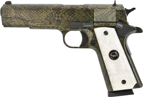 IVER JOHNSON 1911A1 MOCCASIN - 45ACP 5" FS 8RD SNAKESKIN - Image 2