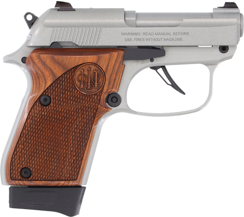 BERETTA 30X TOMCAT 32ACP 2.9" - 8RD INOX WITH WOOD GRIPS