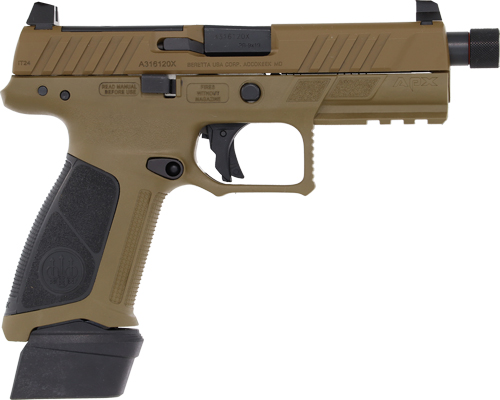 BERETTA APX A1 FS 9MM 4.8" - 21RD FDE THREADED OPTIC READY