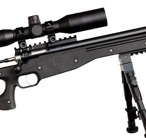 CRICKETT PRECISION RIFLE 22LR - BLUED/BLACK THREADED W/SCOPE