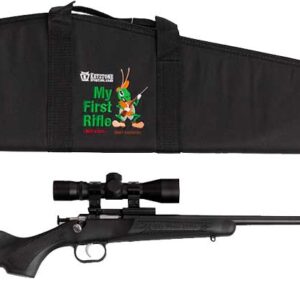 CRICKETT RIFLE G2 22LR BLUED/ - BLACK SYNTH W/SCOPE AND CASE