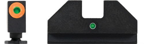 XS F8 NGT SGT SET FOR GLOCK 43 - W/ FRNT ORG DOT/REAR WIDE NTCH