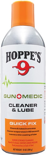 HOPPES GUN MEDIC 10OZ. CLEANER - & LUBE BIO-BASED FORMULA AERSL