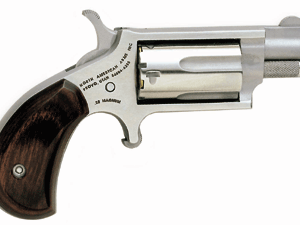 NAA MINI-REVOLVR 22WMR 1-1/8" - S/S MATTE WOOD