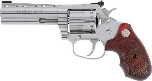 COLT KING COBRA 22LR 4.25" 6RD - STAINLESS SNAKE GRIPS (TALO) - Image 3