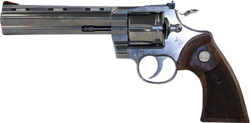 COLT PYTHON 357MAG 6" 6RD - STAINLESS WALNUT GRIPS - Image 2