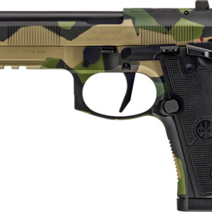 BERETTA 92XI SAO FS 9MM 4.7" - 18RD SPLINTER CAMO 2 MAGS