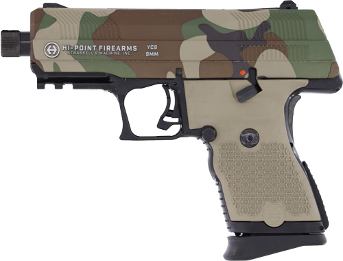 HI-POINT PISTOL YC9 9MM 10RD - 3.93" M81 US WOODLAND CAMO