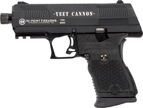HI-POINT PISTOL C9 9MM 8RD - YEET CANNON ENGRAVED BLACK