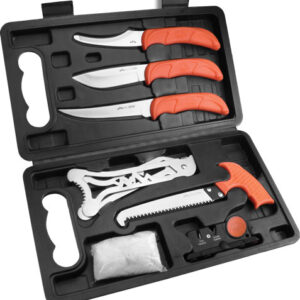 OUTDOOR EDGE JAEGER-PAK 8 - PIECE BUTCHER SET W/HARD CASE