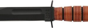 KA-BAR FIGHTING/UTILITY KNIFE - 5.25" SHORT W/LTHR SHTH USMC