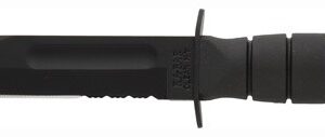 KA-BAR SHORT KA-BAR - 5.25" SERR W/PLASTIC SHEATH