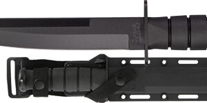 KA-BAR MODIFIED TANTO 8" PLAIN - EDGE BLADE W/HARD PLASTIC SHTH