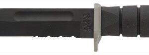 KA-BAR D2 EXTREME KNIFE - 7" SERR W/PLASTIC SHEATH