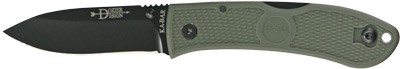 KA-BAR DOZIER FOLDING HUNTER - 3" FOLIAGE GREEN