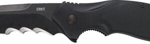 CRKT SHENANIGAN 3.35" VEFF - SERRATED ASST OPEN BLACK/BLK