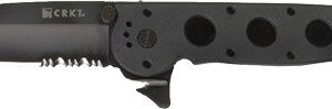 CRKT M16-14ZLEK 3.75" HALF - SERRATED BLACK TANTO BLADE