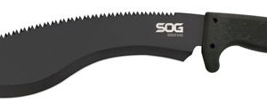 SOG MACHETE SOGFARI KUKRI - BLACK W/SHEATH