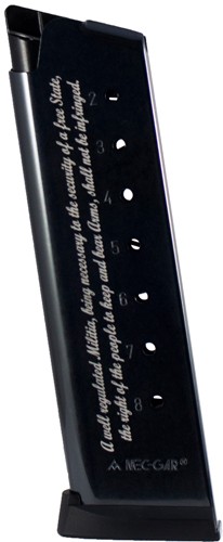 MEC-GAR MAGAZINE 1911 GOVT. - 45ACP 8RD BLUED 2ND AMENDMENT - Image 2