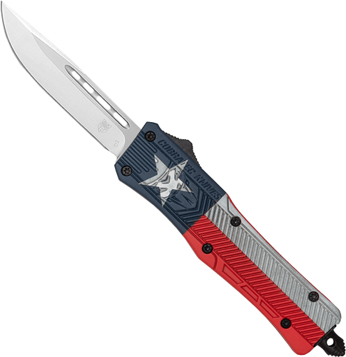 COBRATEC MEDIUM CTK1 OTF TEXAS - STATE FLAG CRKTE 3" DROP POINT