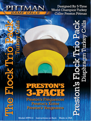 PITTMAN GAME CALLS THE FLOCK - TRIO DAIPHRAM PACK