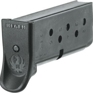RUGER MAGAZINE LCP 380ACP - 6RD W/FINGER EXT. STEEL