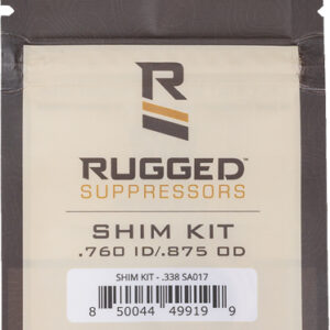 RUGGED SUPPRESSORS SHIM KIT - 338 CAL 3/4X24/M18X1/M18.5X1
