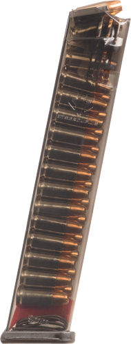 ETS MAGAZINE FOR GLOCK 9MM - 27RD CARBON SMOKE FIT 17/19/26