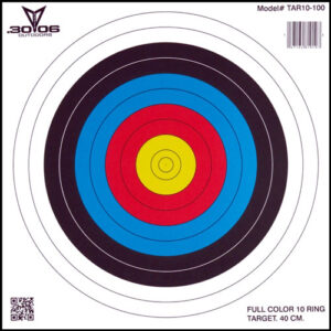 30-06 OUTDOORS PAPER TARGET - ARCHERY 10-RING 17"X17" 100CT