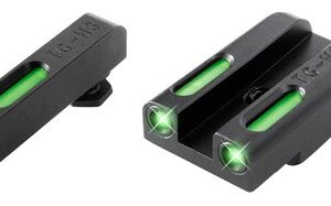 TRUGLO SIGHT SET FOR GLOCK LOW - TFX TRITIUM/FIBER OPTIC GREEN