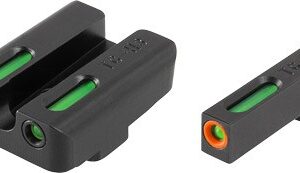 TRUGLO SIGHT SET FOR GLOCK HI - TFX PRO GREEN/ORANGE OUTLINE
