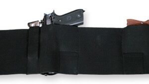 BULLDOG BELLY WRAP HOLSTER BLK - LARGE  HOLDS 2 GUNS & 2 MAGS