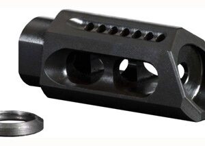 YHM SLANT MUZZLE BRAKE/COMP - 6.8/7.62/9MM 1/2X36 THREADS