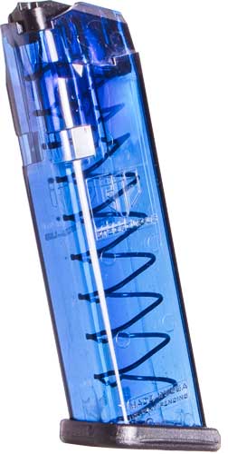 ETS MAGAZINE FOR GLOCK 9MM - 17RD TRANS BLUE FITS 17/19/26
