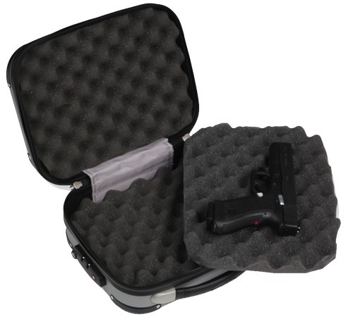 BULLDOG POLYCARBONATE PISTOL - CASE W/ TSA COMO LOCK GREY 9" - Image 3