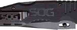 SOG KNIFE SALUTE HARDCASED - BLACK 3.6" BLADE