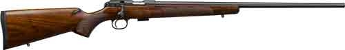 CZ 457 AMERICAN 17HMR 24.5" - BLUED BBL. WALNUT STOCK