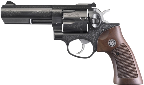 RUGER GP100 DELUXE 4" ENGRAVED - BLUED ADJ. (TALO) - Image 2