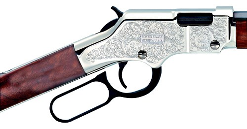 HENRY H4 SILVER EAGLE 22S/L/LR - 20" OCTAGON WALNUT ENGRAVED