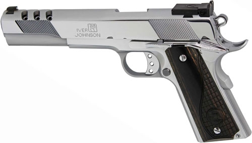 IVER JOHNSON EAGLE XL PORTED - 45ACP 6" ADJ POLISHED CHROME - Image 2