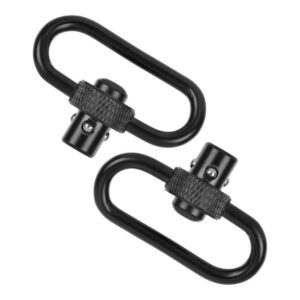 Allen Push Button QD Steel Gun Swivels 1.25" Black 2/ct