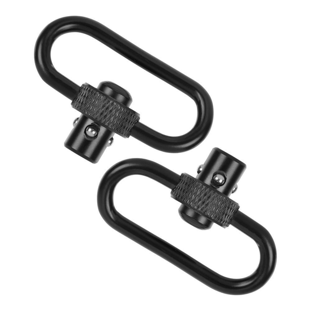 Allen Push Button QD Steel Gun Swivels 1.25" Black 2/ct