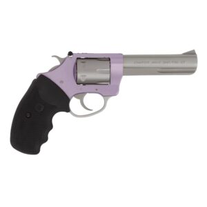 Charter Arms Target Pathfinder .22 LR 6rd Capacity 4.2" Barrel Lavender with Full Black Grip