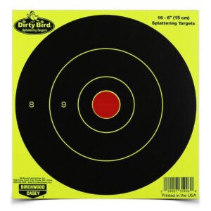 Birchwood Casey Dirty Bird 6" Yellow Bull's Eye Targets 100/ct
