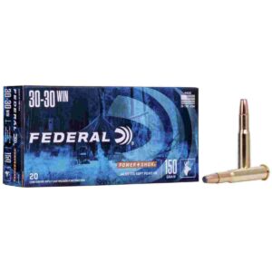 Federal Power-Shok Rifle Ammunition .30-30 Win 150 gr FNSP 2390 fps 20/ct