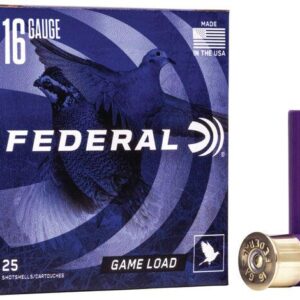 Federal Game Shok Shotshells 16ga 2-3/4" 1oz 1165 fps #7.5 25/ct