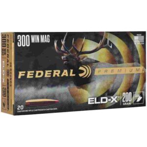 Federal Premium ELD-X Rifle Ammunition .300 Win Mag 200gr PT 20/ct