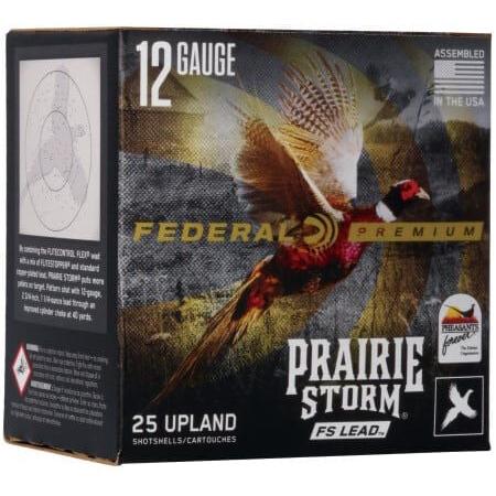 Federal Prairie Storm FS Lead Shotshells 12ga 2-3/4" 1-1/4oz 1330 fps #5 25/ct